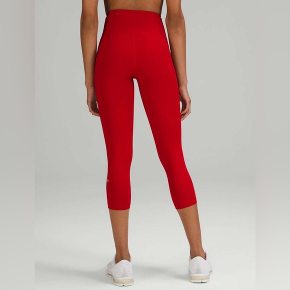 NWT Lululemon Swift Speed HR Crop 21" - Size 6 Dark Red - Picture 2 of 8